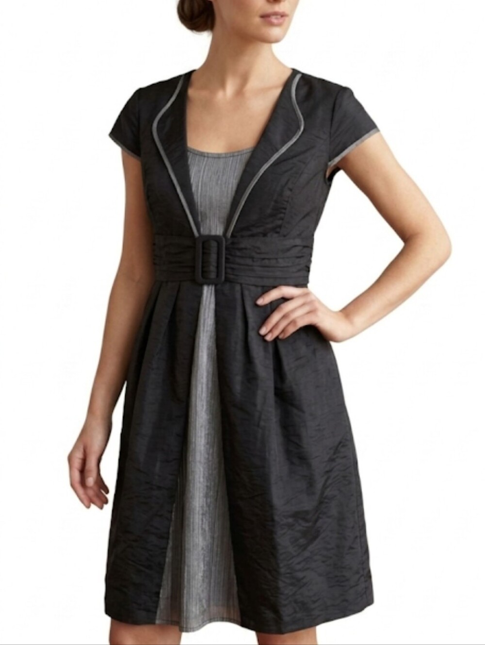Katia Black Midi Dress Size Large Cocktail